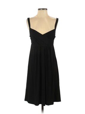 BCBGMaxzaria Black Spagetti Strap Heart Chest Baby Doll Casual Dress Size Small
